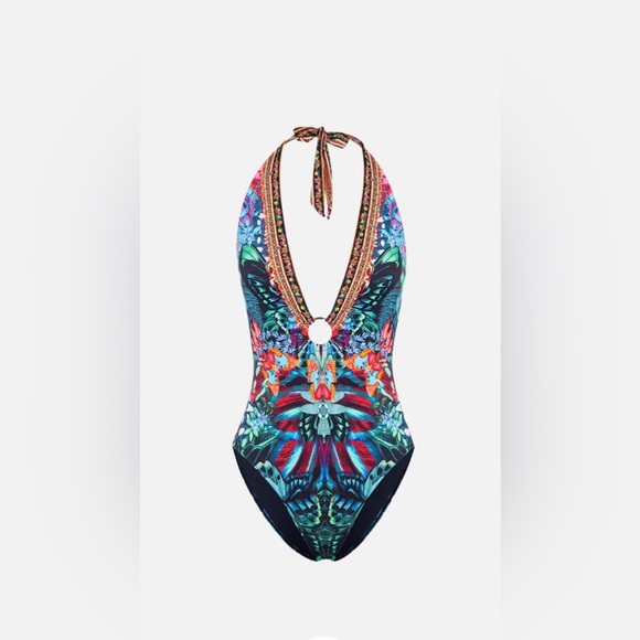 Camila Ring Detail Plunge V One Piece, X-Small, $359 - Picture 10 of 16